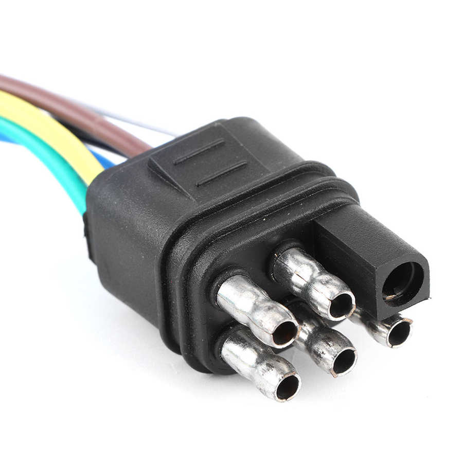6Pin Square Trailer Connector Universal for Tail Light Signal Synchronization Display Towing Ropes