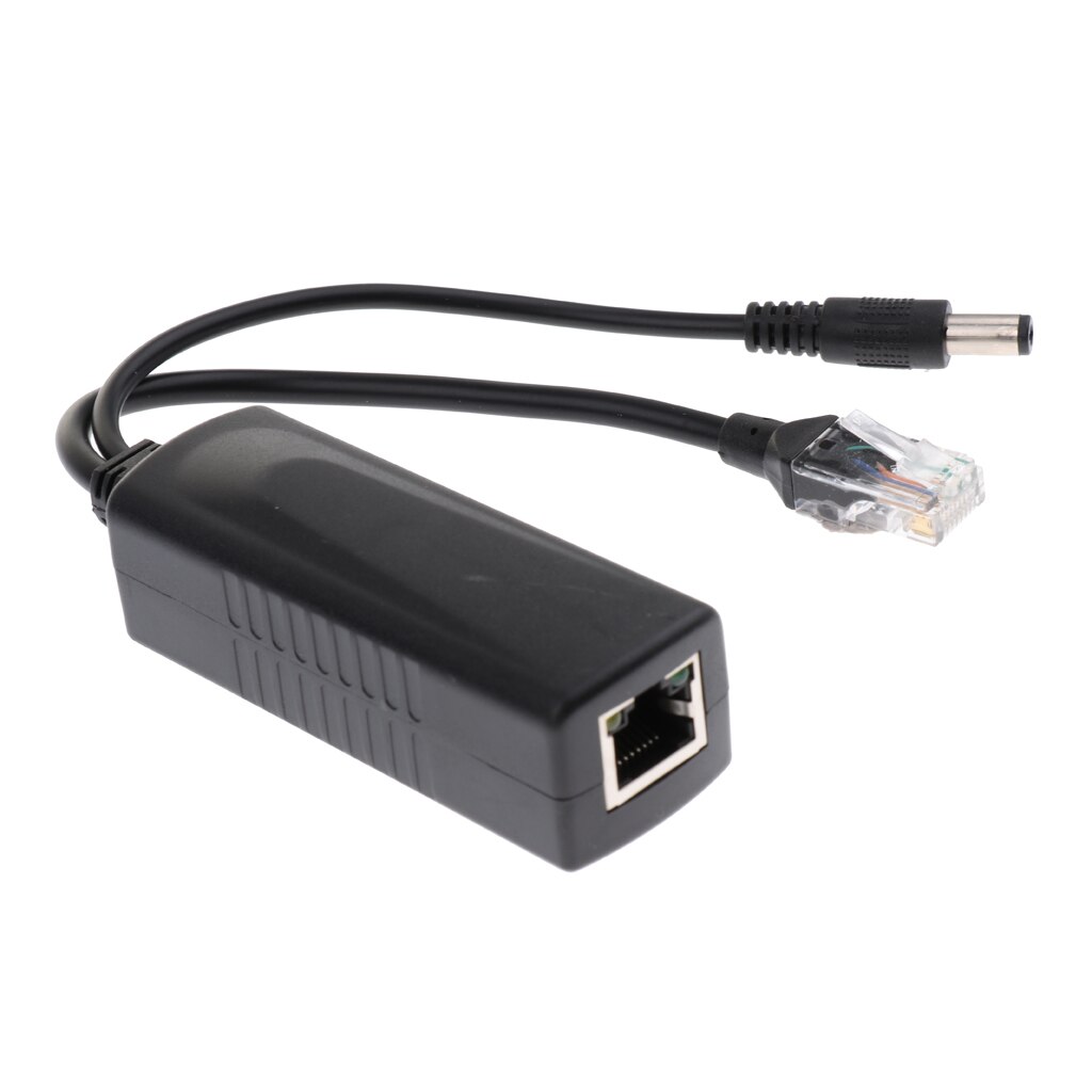 Active 48V to 12V PoE Power Over Ethernet Splitter Compliant with IEEE 802.3af / at
