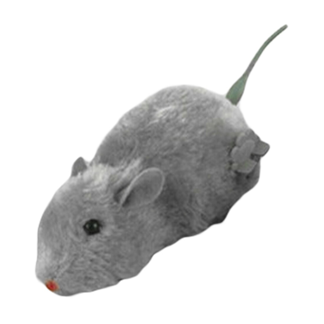 horloge puissance en peluche souris jouet chat chien jouant jouet mécanique mouvement Rat souris artificielle accessoires pour animaux de compagnie: Gris