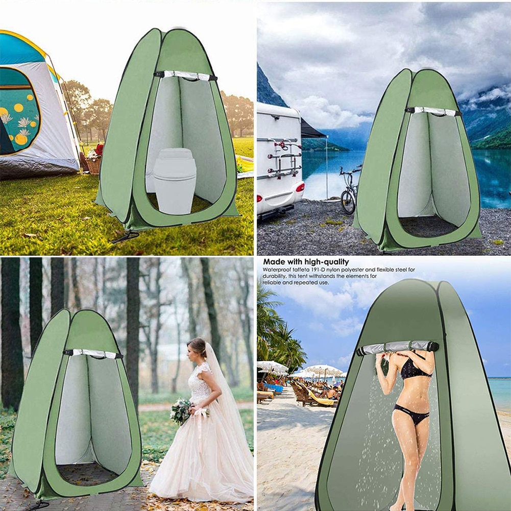 Privacy Pop Up Tent Shower Toilet Tent Portable Room Shelter Canopy Sunshade For One Person Dressing Camping Convenient Tent
