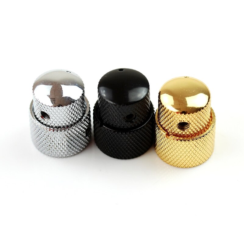 Concentrico doppio Manopola Del Metallo cupola cap Potenziometro per La Chitarra Elettrica Basso volume del Tono Y4UB