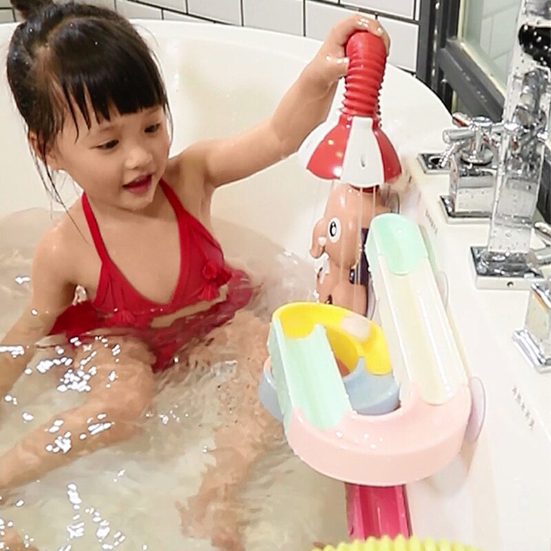 Elephant Baby Bath Shower Head Elephant Water Pumps and Trunk Spout Rinser for Newborn Babies I88