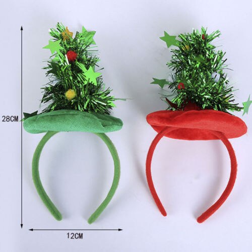 Stylish Christmas Tree Women Girls Cute Headband Hairband Head Band Unique Festival Hair Band Accessories Christmas