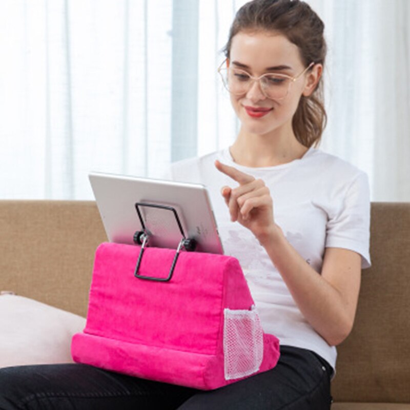 Support de coussin multi-angles pour ipad, Smartphones, tablettes, livres, liseuses, Magazines, disponible en 7 couleurs