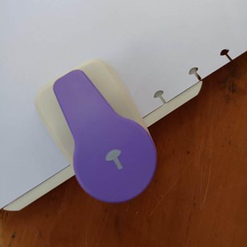 1PC T Mushroom Hole Disc Binding Loose-Leaf Puncher Adjustable 1-Hole Punch Book LooseLeaf Punch Perfurador de Papel Perforadora: Mushroom Hole