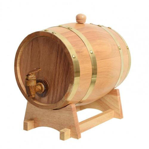 Wood Wine Barrel Beverage Beer Turnover Bucket Large Capacity Storage Container: Default Title