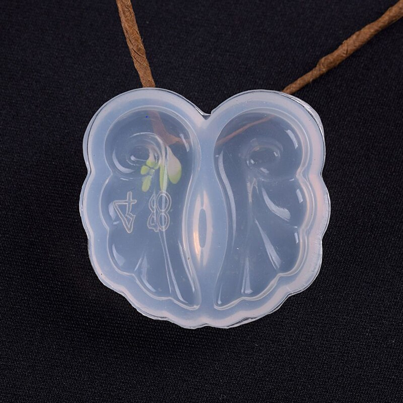 1 pcs UV Gioielli In Resina di Silicone Liquido Muffa Resina Ala Pendenti e Ciondoli Stampi Per Il FAI DA TE Intervallare Decorare Fabbricazione Dei Monili