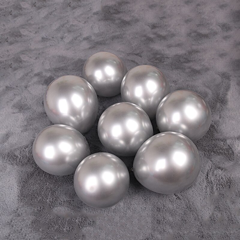 20/50pcs 5 Inch Pearl Metallic Latex Ballon Goud Ronde Metalen Ballonnen Verjaardagsfeestje blazen Lucht Globos Bruiloft decor supplies