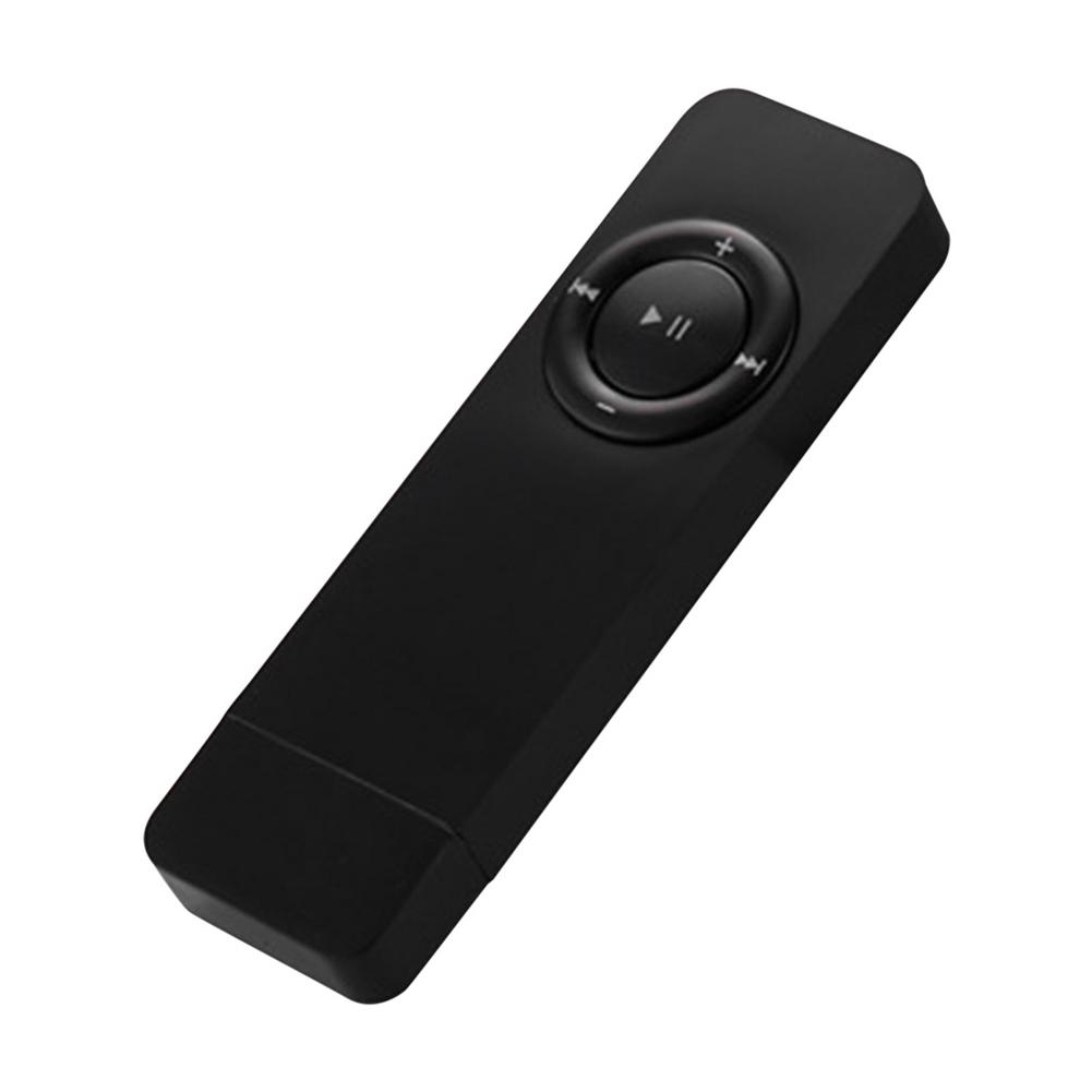 USB in-Line Card MP3 Player Portable Long Strip Reproductor De Musica Lossless Sound Music WMA SD TF Card Music Media: Black