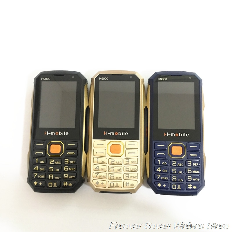 H-Mobile H9000 Push-button Cell Phones With FM Java Bluetooth 20000mAh Dual Camera Super Torch Magic Voice Mobile