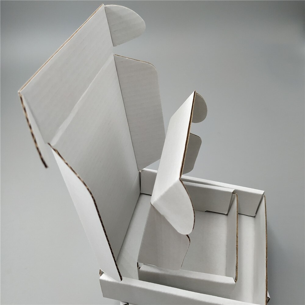 12cm 50pcs s small white paper packaging boxes Handmade Soap Chocolate Candy Storage Carton Mail Paper Boxes
