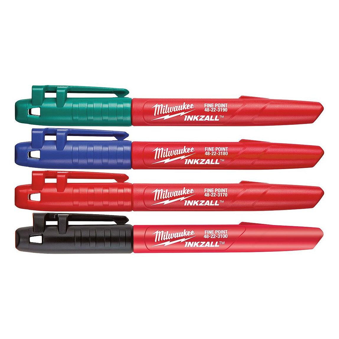 Milwaukee t48223106 inkzall resistente™Marcador caneta conjunto ponta fina 1mm