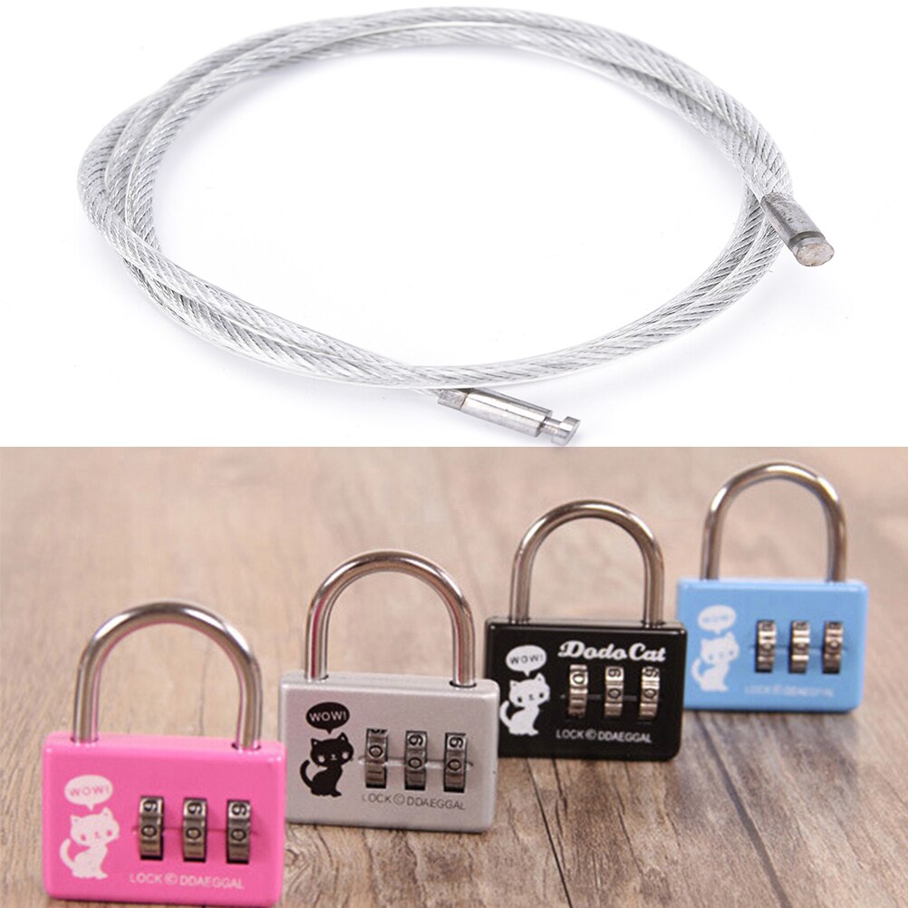 1pc 3-Digit Combination Number Lock Travel Luggage Suitcase Handbag Padlock Security Code Lock Random Color One Piece