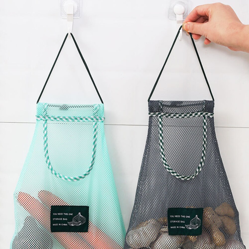 Kitchen Vegetable Fruit Mesh Storage Bags Onion Potato Storage Ginger Mesh Bag Home Practical Tool Practical Storage Tool