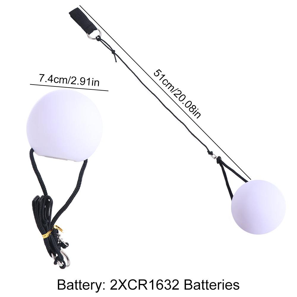 Colorful LED POI Ball Creativity Waterproof Luminous Belly Dance Throwing Ball Portable Stretchable RGB Glowing Hand Props