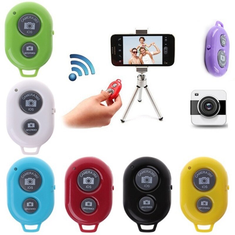 Wireless Bluetooth Selfie Stick Monopod Tripod Camera Remote Control Shutter Release Button For iPhone iOS Android Controller