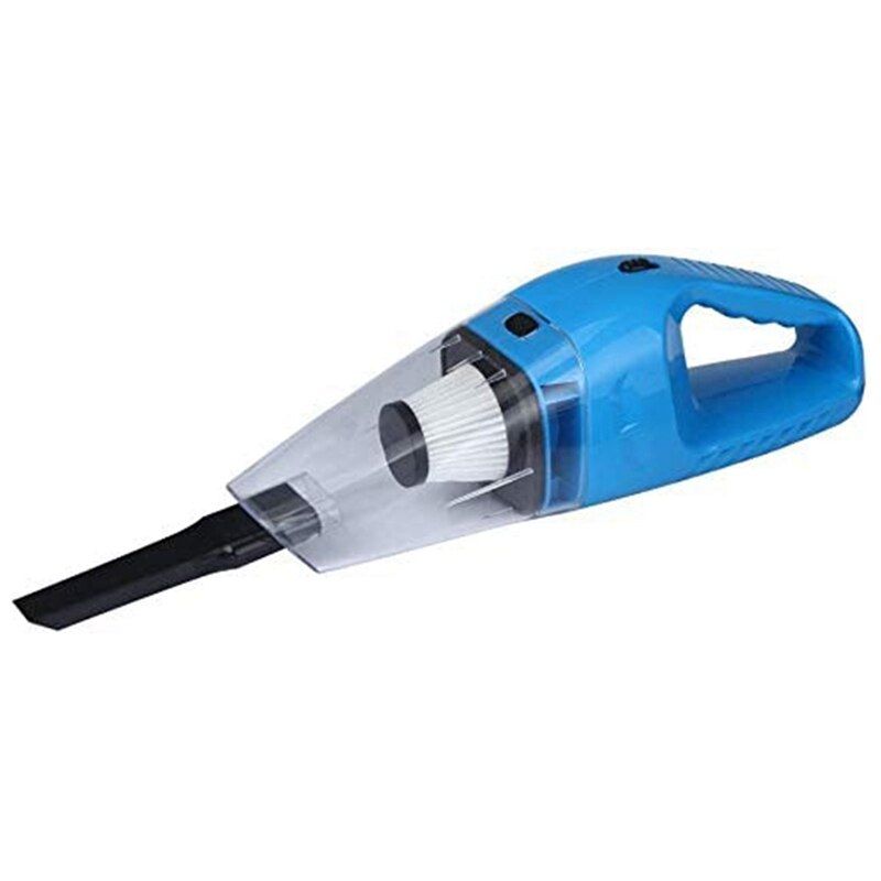Hand Held 12V 120W Mini Car Vacuum Cleaner Suitable for Car Portable Vacuum Cleaner: Blue