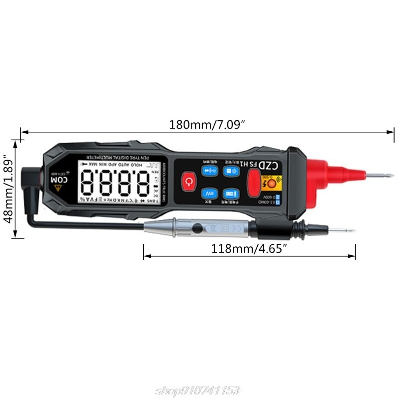Digital Multimeter 6000 Counts Digital Display Pocket Pen Multimeter Automatic Non-contact Voltage Detection D23 20