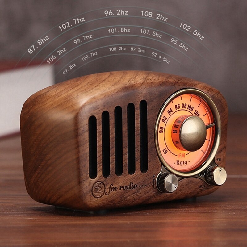 R919 retro Radio Bluetooth Lautsprecher, FM Radio Mit Altmodische Klassische Stil, Bluetooth, Tf-karte Slot