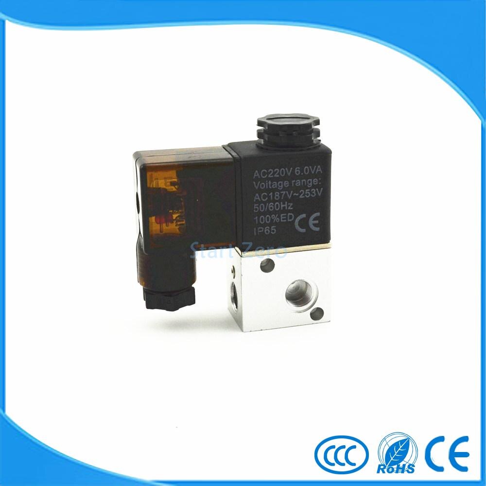 Pneumatic Air 3 Way 2 Position 1/8" AIRTAC Solenoid Valve 3V1-06