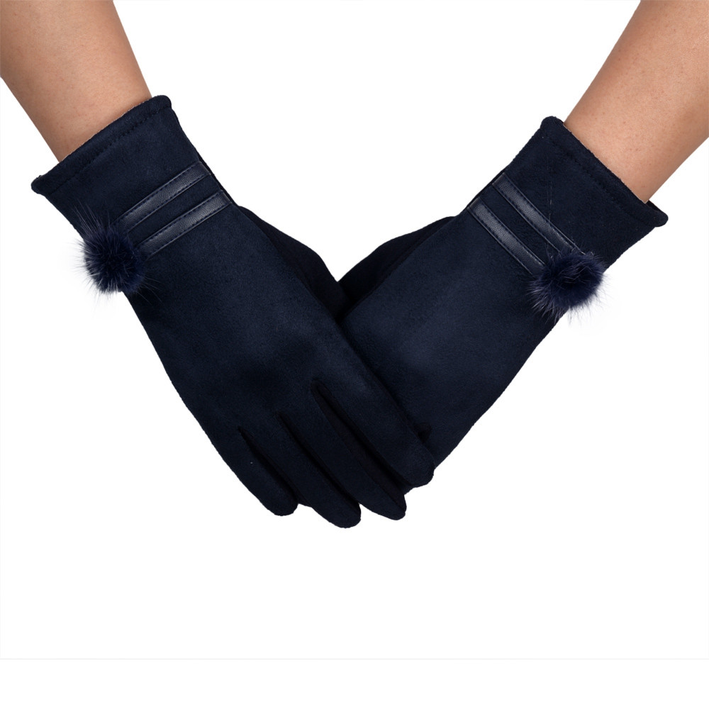 Winter women gloves brand lovely Mittens thick Warm Soft Wrist Gloves & Mittens #EW