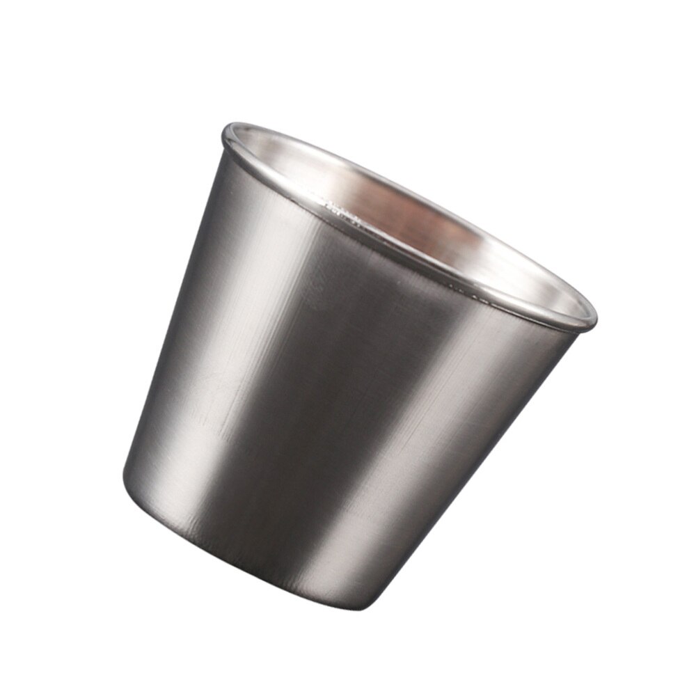 50ml pojemniki na sos ze stali nierdzewnej pojemnik na sos wielokrotnego użytku z pojemnikiem na sos robić domu w restauracji (mały rozmiar)