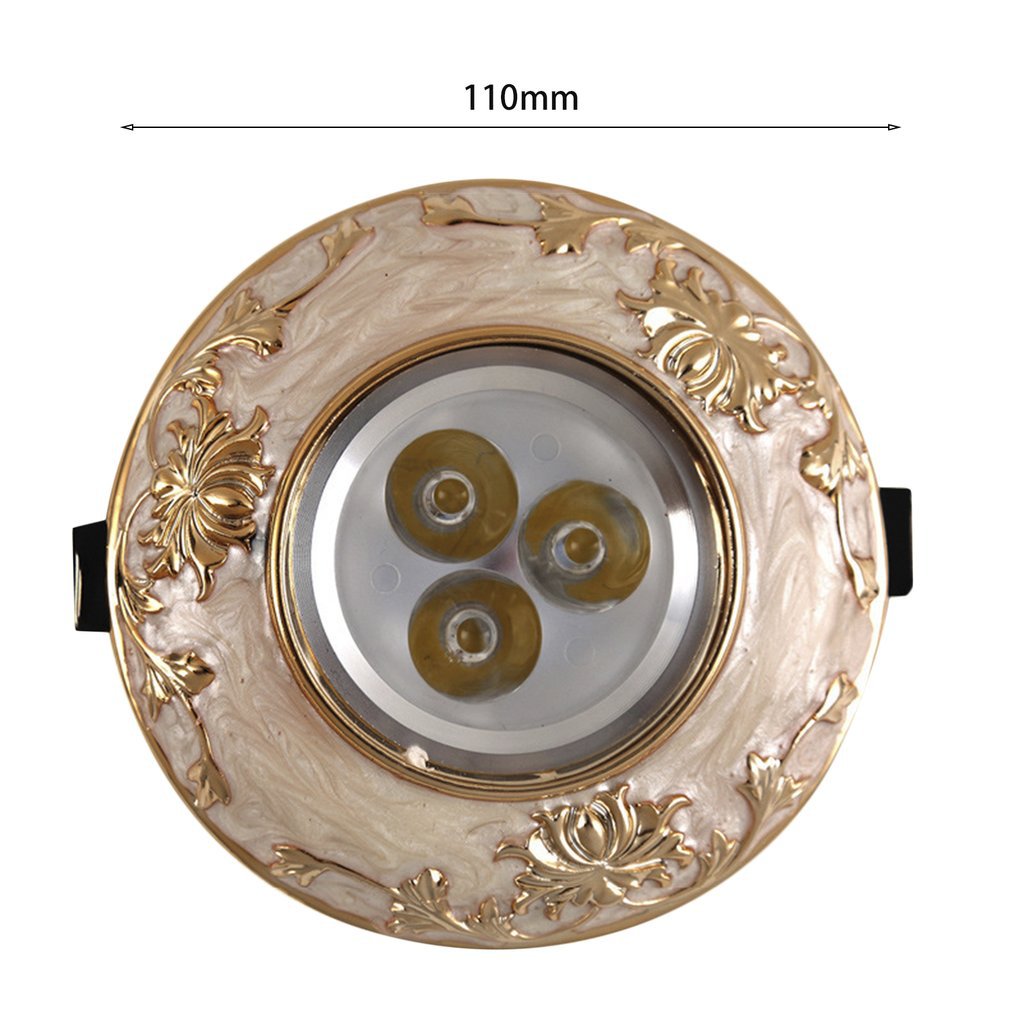 Europese Stijl 3W Led Plafond Lamp Hars Panel Home Verlichting Lamp Kantoor Decoratie Spotlight Moderne Slaapkamer Woonkamer Lamp