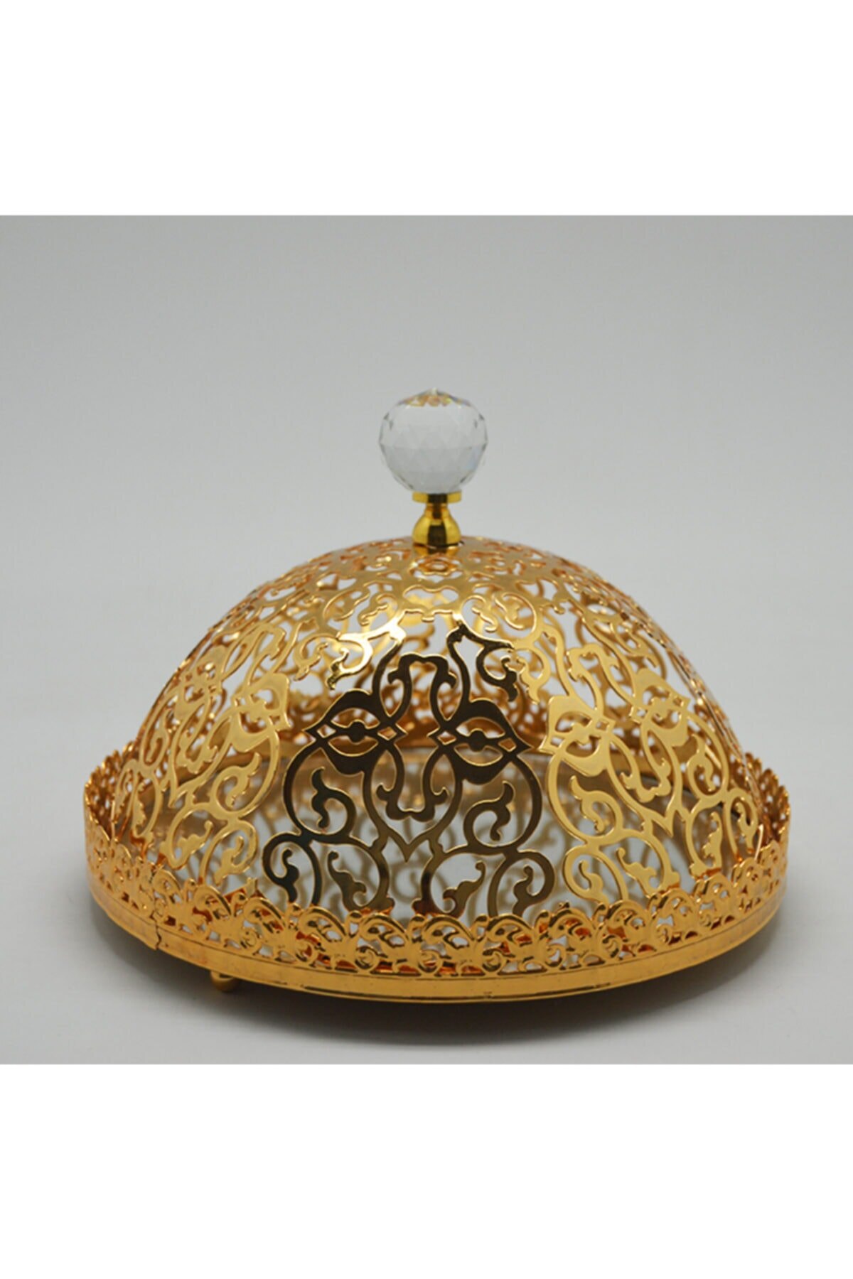 Large Stone Silver Turkish Delight Sugar Bowl 20 cm