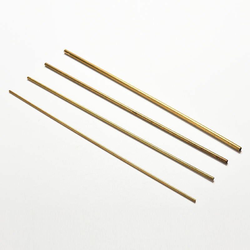 Mässingsrör rörrör rund ytterdiameter 2mm 3mm 4mm 5mm lång 300mm vägg 0.5mm