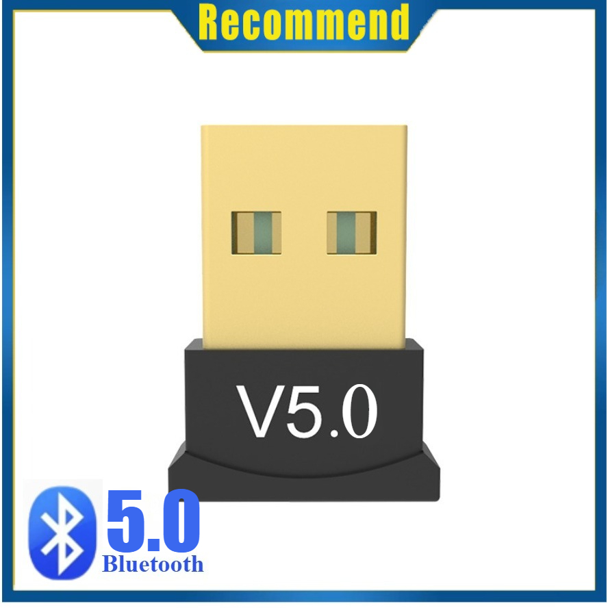 USB Bluetooth 5.3 Adapter Wireless Bluetooth 5.1 Dongle Adapter Wireless Speaker Audio Receiver USB Transmitter for PC Laptop: Brown