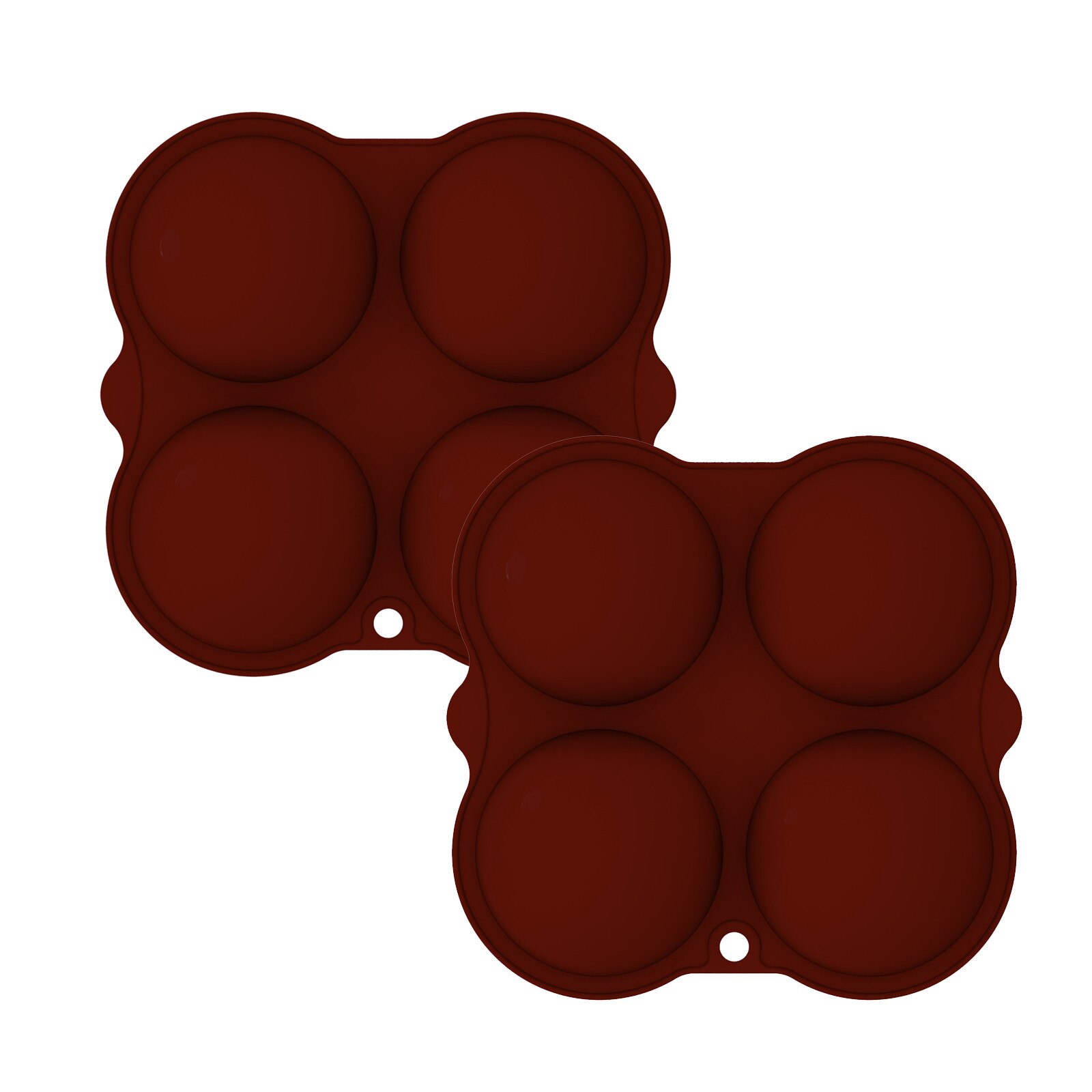 Round Silicone Molds For Bombs Medium Semi Sphere Silicone Mold Baking Mold for Making Chocolate Cake Jelly Dome Mousse: 2PC