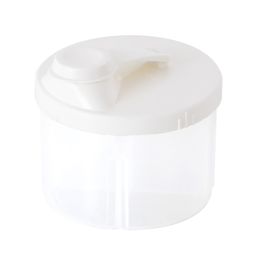 Baby Milk Powder Dispenser with Lid Portable Formula Milk Storage Containers Snack Box for Toddler Essentials Cereal Holder: White