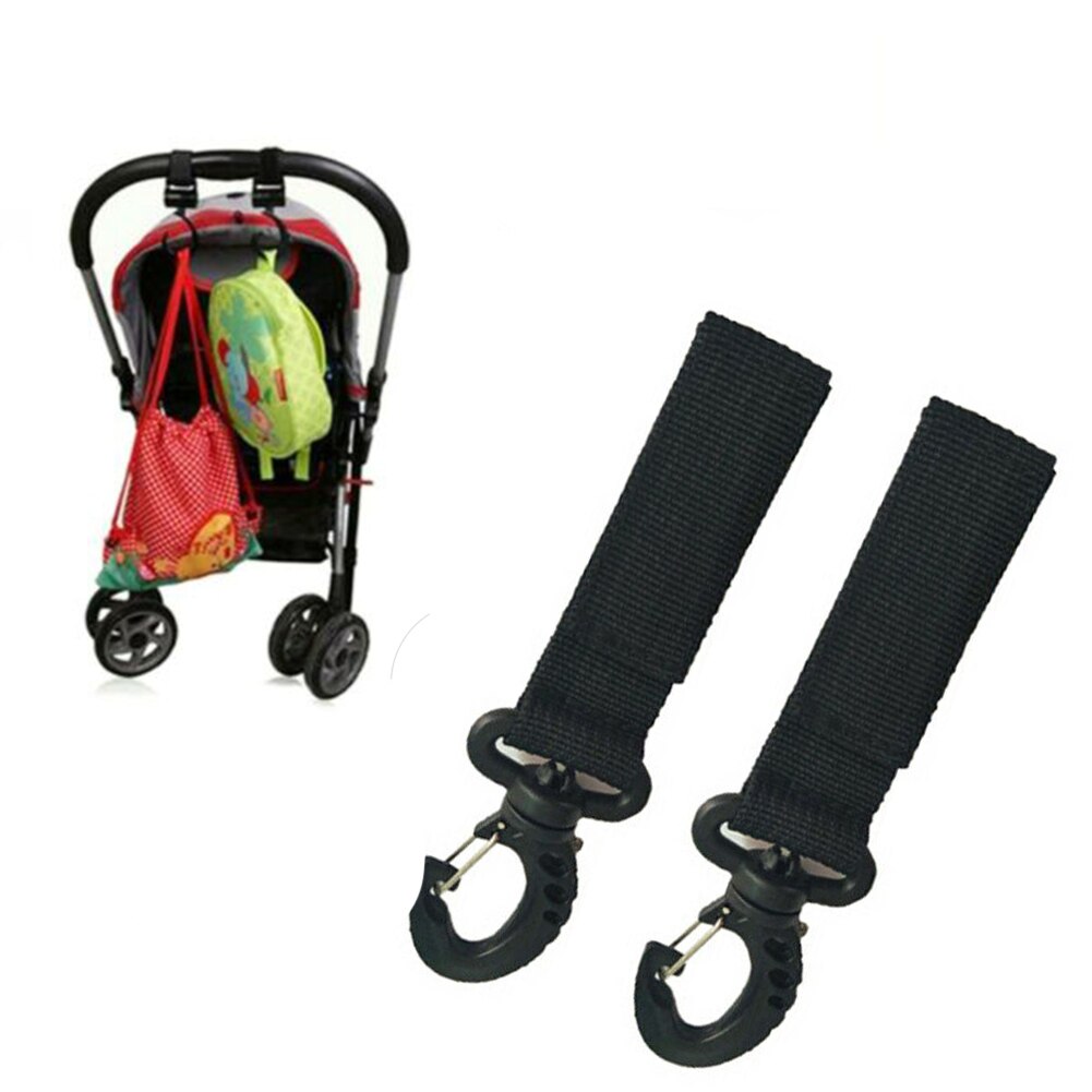 Gancho de hebilla para silla de bebé, colgador de mochila liviano, ganchos de cochecito para bebé multifunción Universal, útil para silla de paseo, 1 par