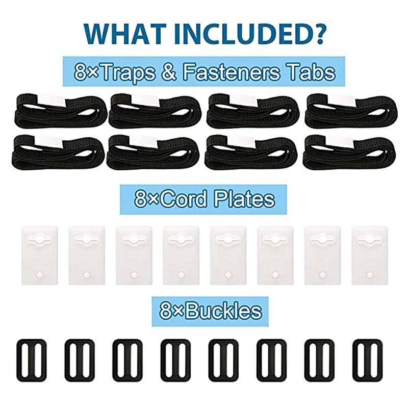 Pool Solar Cover Reel Attachment Straps Set for in Ground Swimming Pool Solar Blanket Cover Reels Straps