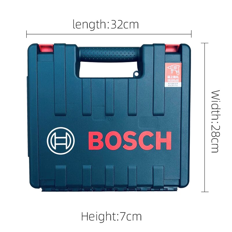 Original Bosch hand drill tool box household multifunctional hardware storage box box box plastic suitcase: 32CMCx28CMx7CM