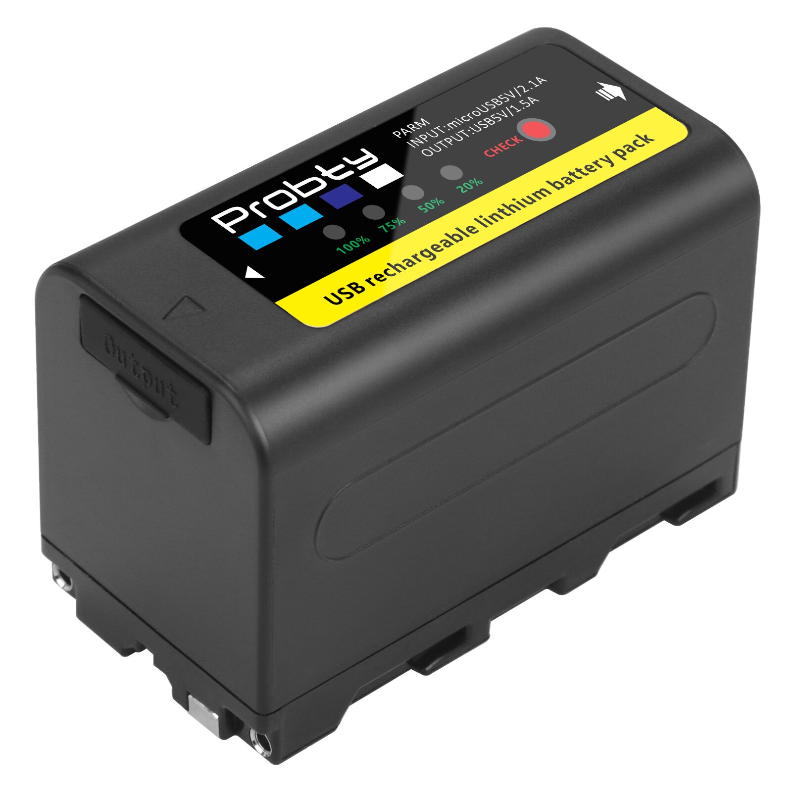 6800mAh USB Output NP-F770 NP-F750 NP F770 np f750 Battery For Sony NP-F330 NP-F530 NP-F570 NP-F730 NP-F750 NP-F770 NP-F970