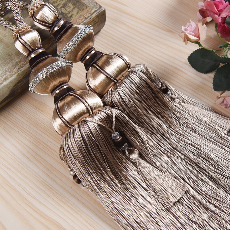 Ceinture de Suspension à Pompons pour Rideaux, en Cordes, Embrasses Décoratives en Bandages à Boucle, Accessoire de Décoration de Salon, Chambre ou Salle à Manger