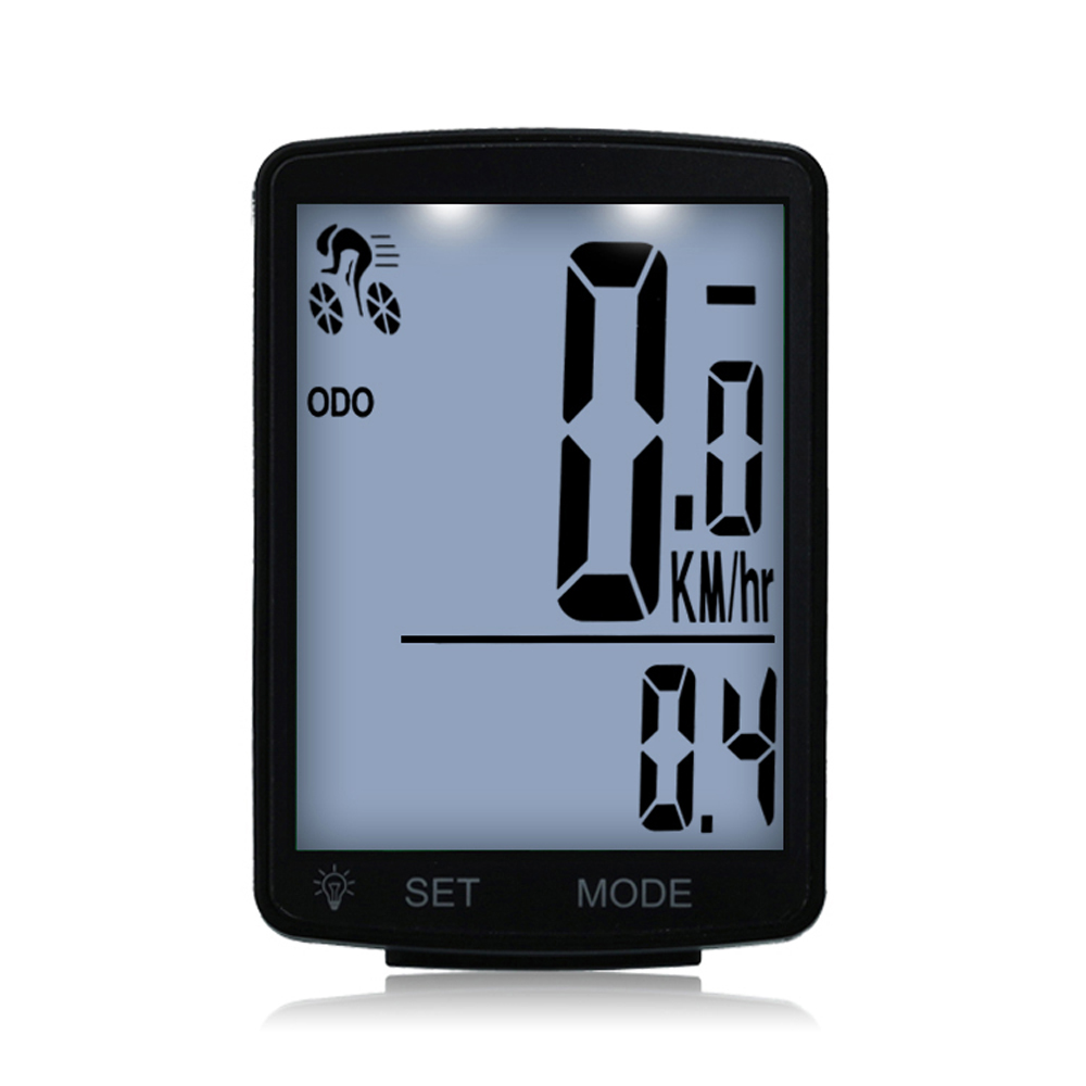 Multifuncional LCD tela bicicleta computador, bicicleta impermeável velocímetro, ciclismo odômetro sem fio, 2,8 ", à prova d'água