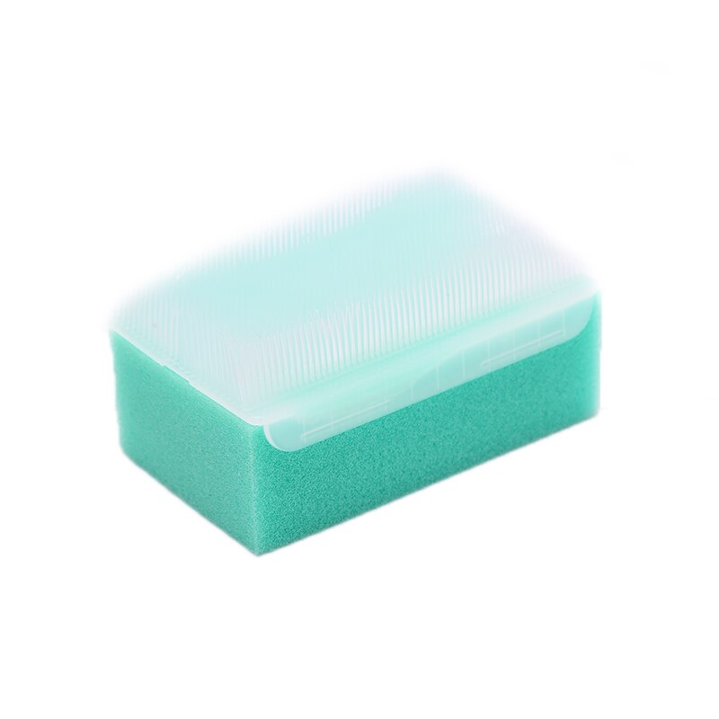 2 Pcs Baby Bath Sponge Soft Foam Washer with Cradle Cap Brush Body,Hair and Scalp Clean Gentle Baby Sensory Brush Bath Spon: GREEN