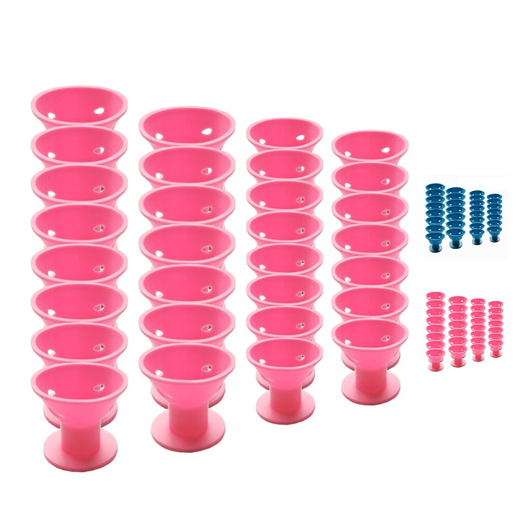 30 stk/parti blødt gummi magisk hårpleje ruller silikone hårkrøller twist hår ingen varme ingen klip hår curling styling gør-det-selv værktøjer