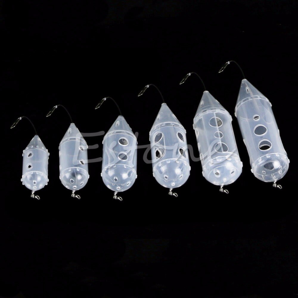 1PC Small Fish Bait Cage Fishing Trap Basket Feeder Holder Catcher For Angler