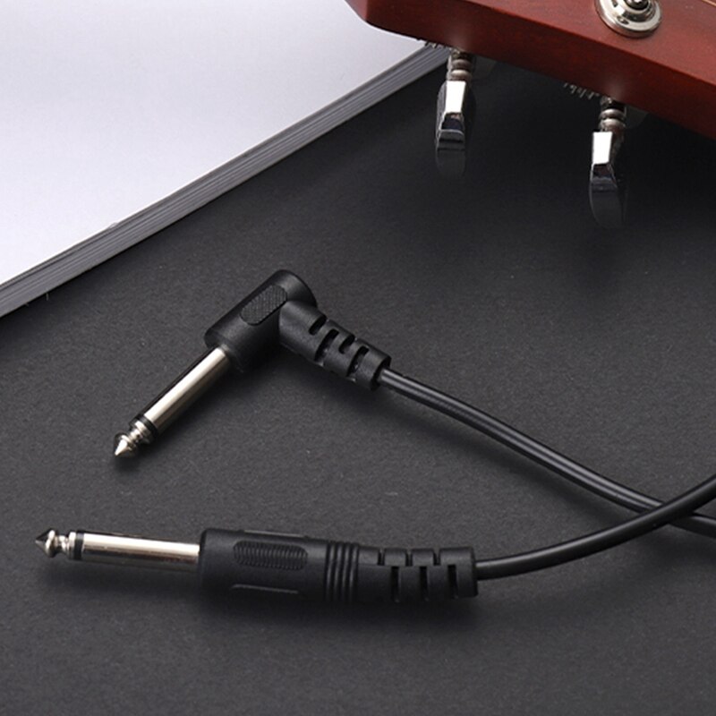 5Pcs Straight to Right Angle Guitar Cable, 10-Feet ,for Electric Guitar Electric Bass