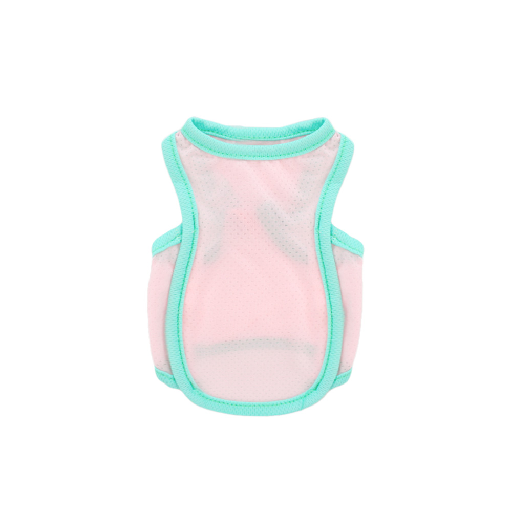 Dog Cool Summer Vest Cool Clothes Breathable Cooling Pet Ice Silk Solid Color Vest Cat and Dog Universal: XXXL / Pink