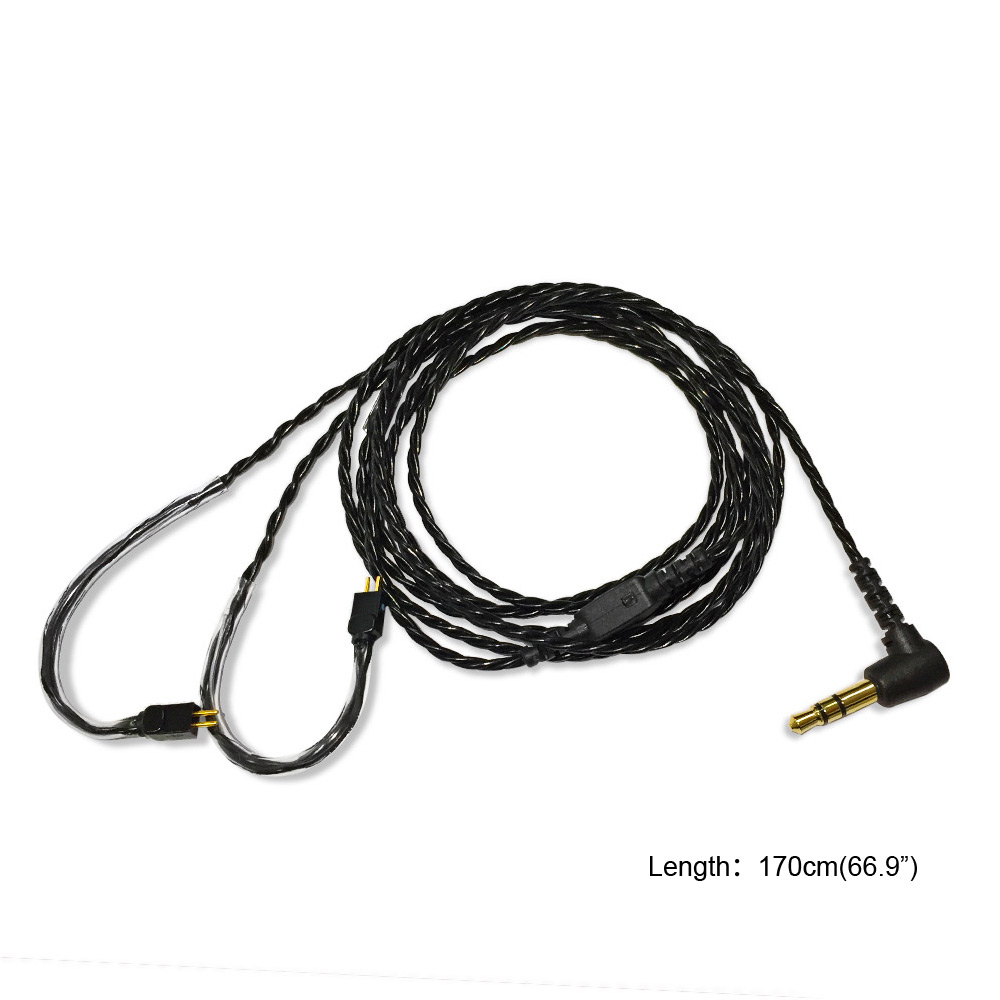 In-Ear Monitor Kabel Oortelefoon Kabel Draad Iem Kabel 1964 W4r Um3x Es3 Es5 Kabel 2 Pin 0.78Mm connector 64''