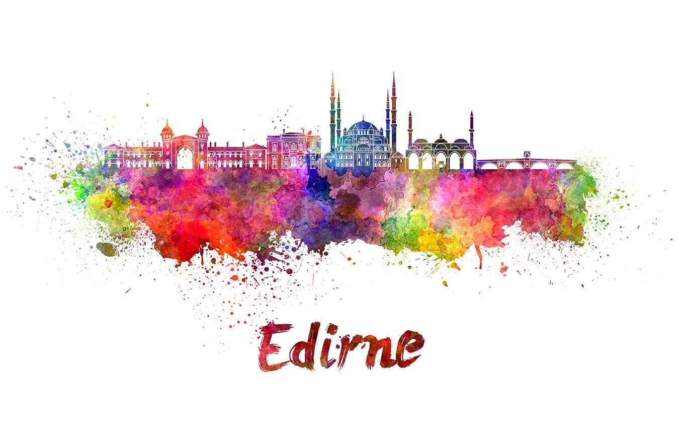 Edirne Skyline Posterart print home decor monumen... Grandado