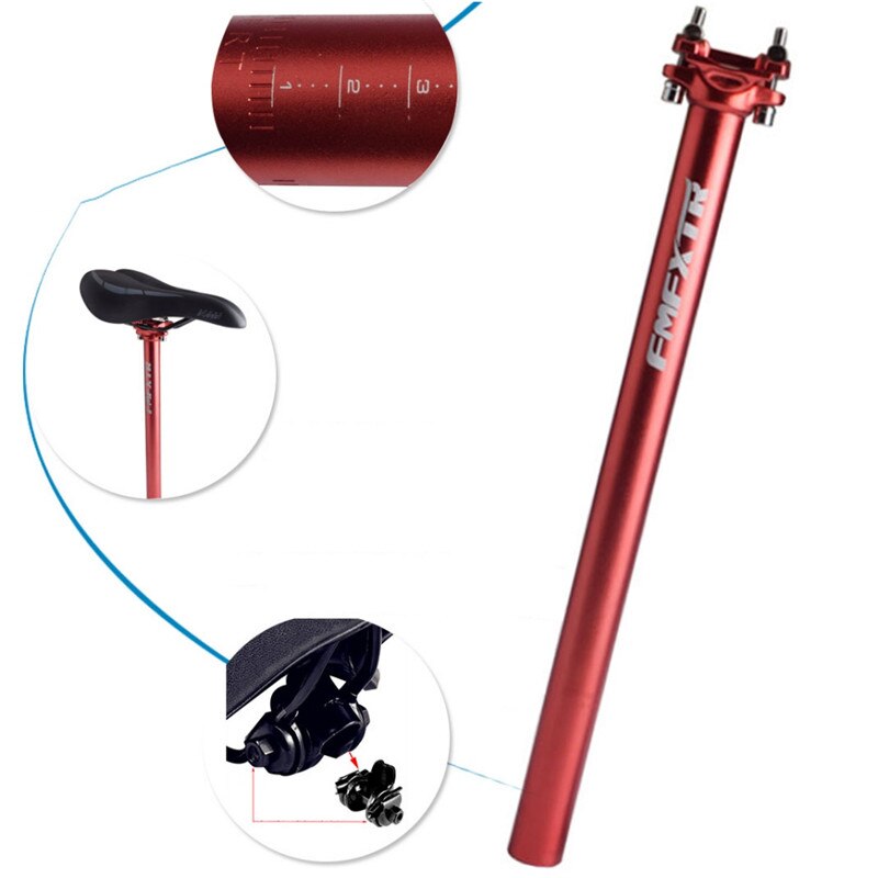 Einstellbare Berg Straße Fahrrad Verlängerung Sattel Rohr Fahrrad Sitz Aluminium Legierung Fahrrad Teile 400mm/15,7 in