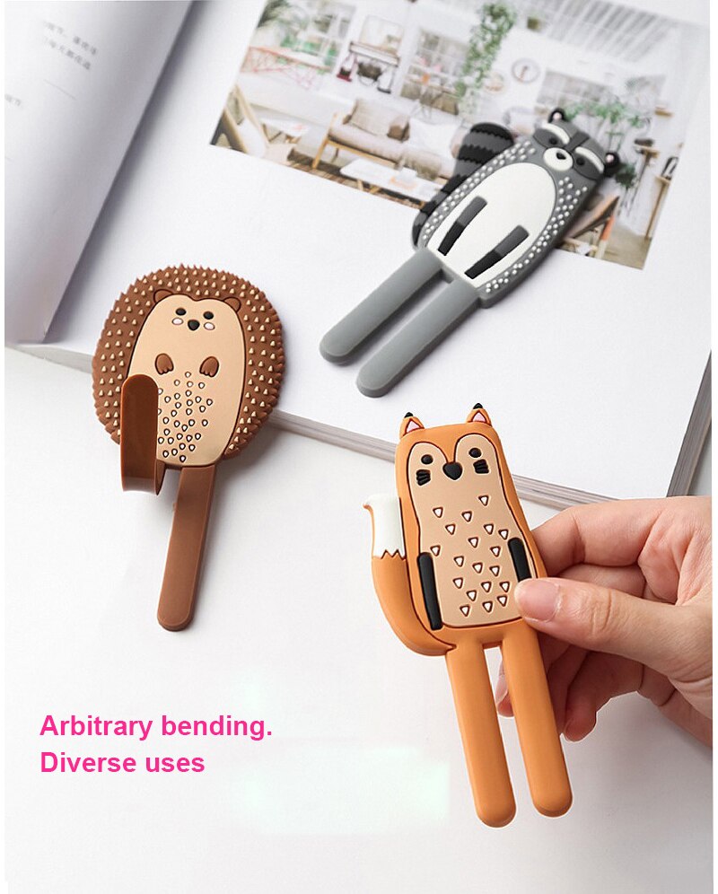 Non-marking Magnetische Koelkast Magneet Creatieve Cartoon Leuke Dier Magnetische Magneet Haak Magneet Home Decoraties