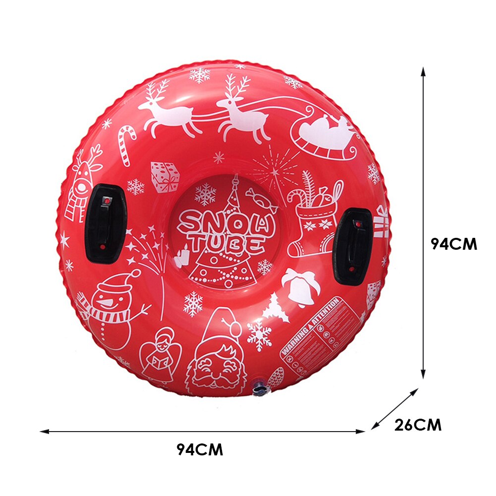 Anello da sci gonfiabile in PVC galleggiante slitta da neve tubo da sci cerchio da sci inverno sport all&#39;aria aperta giocattoli forniture per bambini bambini adulti