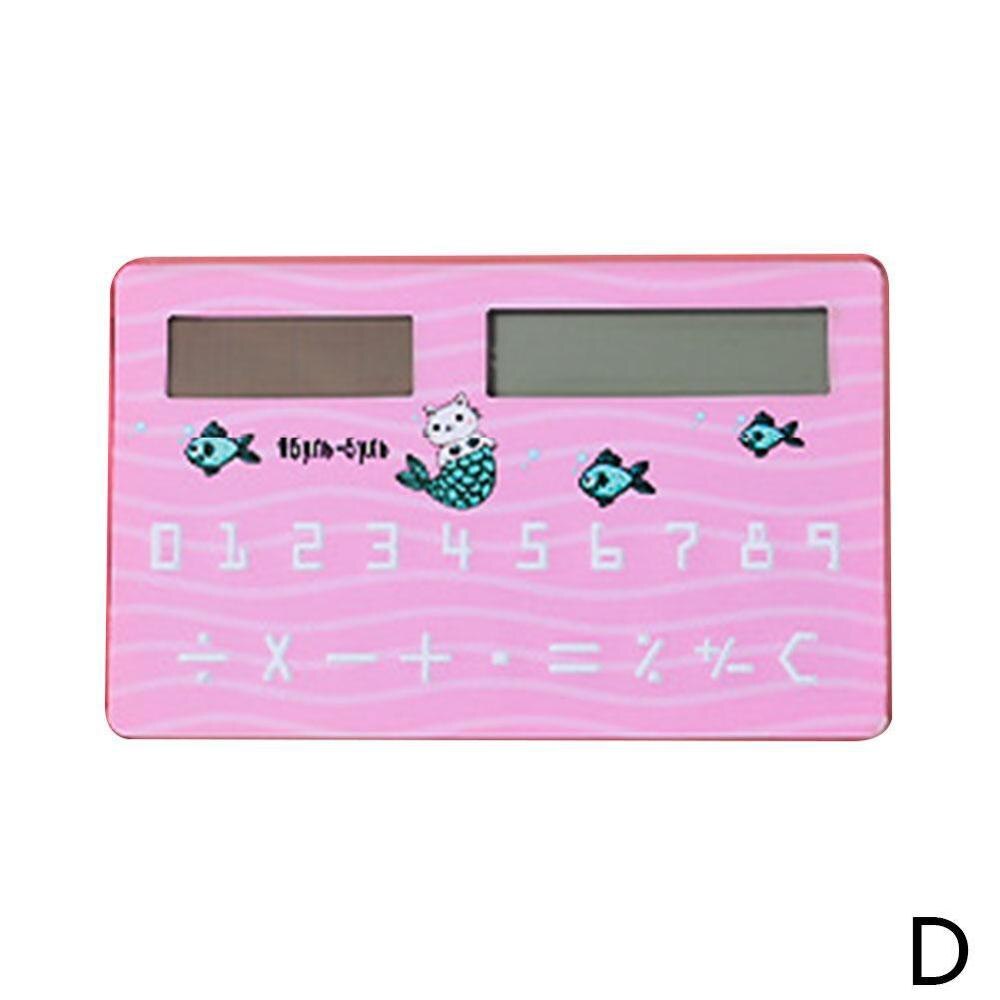 Calculadora de energía Solar de 8 dígitos con cálculo aritmético táctil portátil útiles para exámenes para estudiantes calculadora Sc X1X4: D
