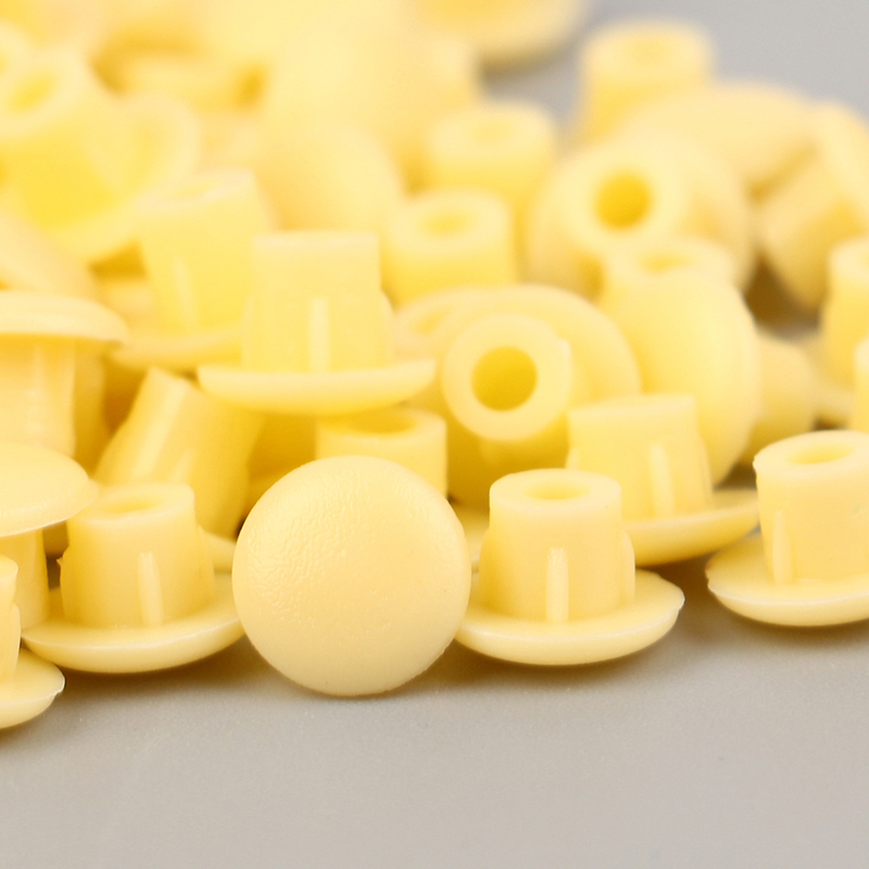100 stk. 5 mm møbelhuldæksler dekoration plastik skruehætte kabinet borehul støvprop tylle hardware praktisk montering
